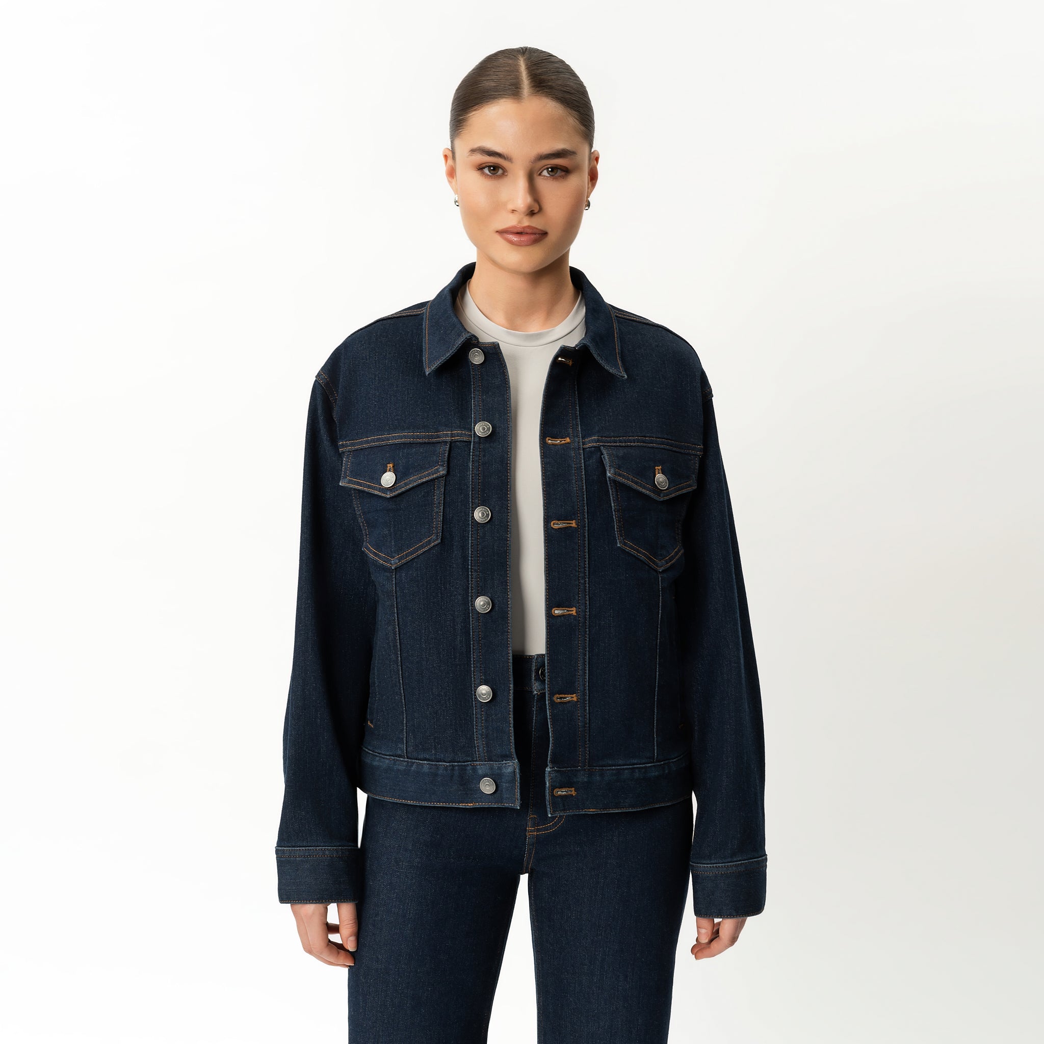 Stretchy ComfortDenim™ Jacket - Ninepine
