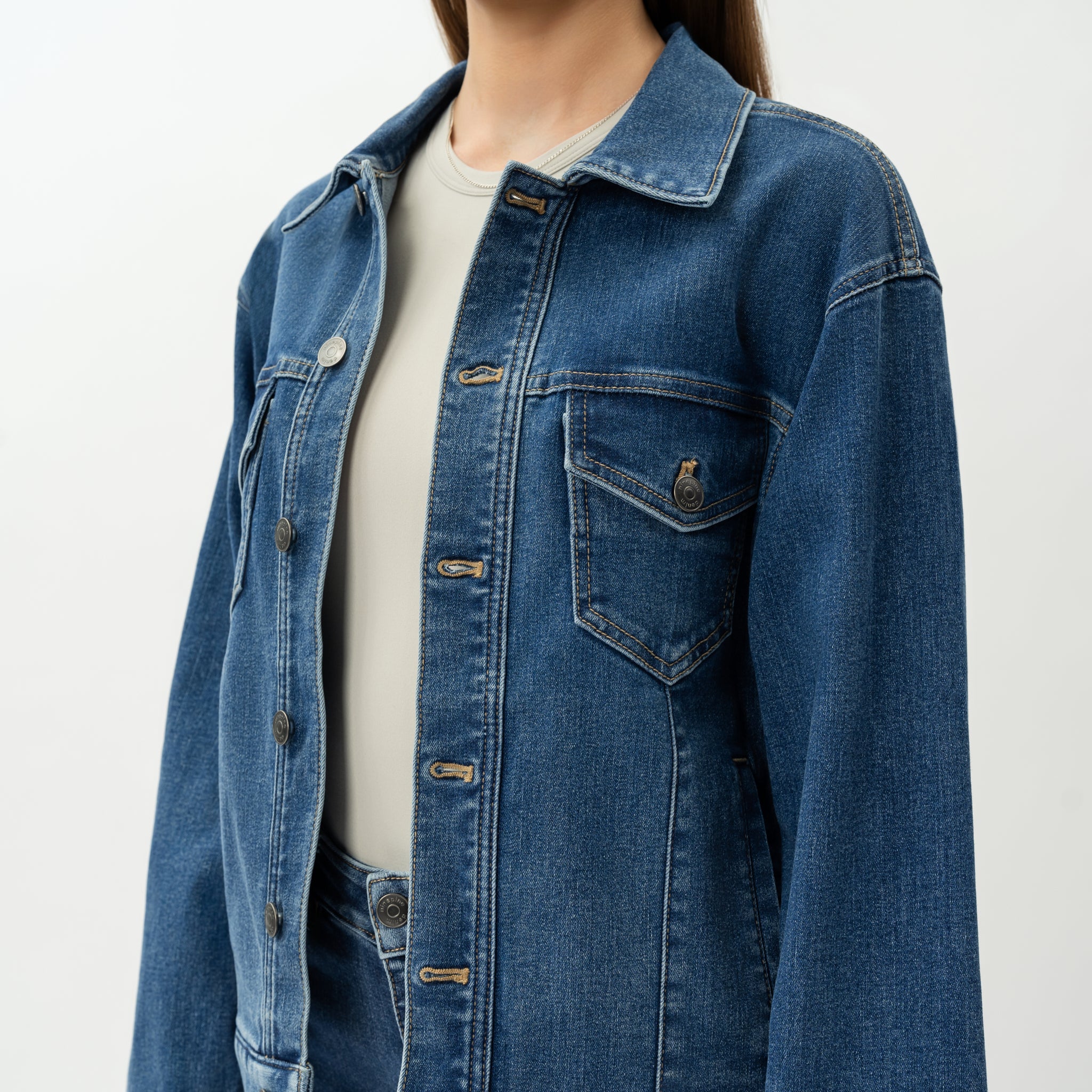 Stretchy ComfortDenim™ Jacket - Ninepine