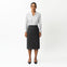 Tailored Ponte Midi Skirt - Ninepine