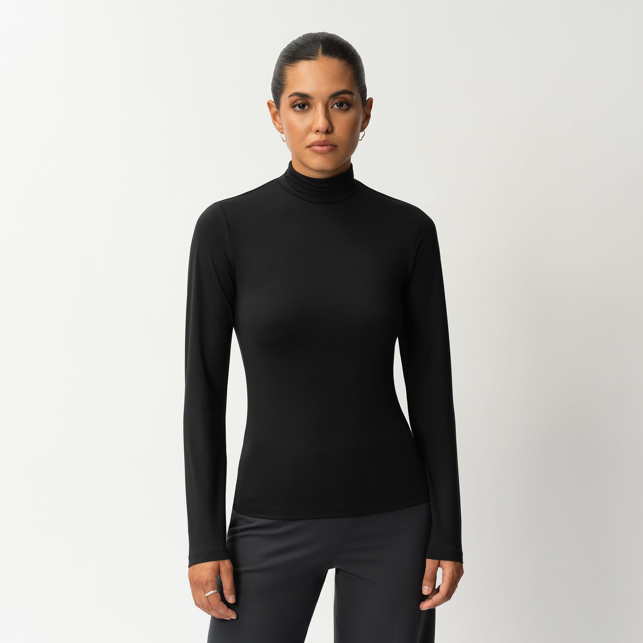Soft Turtleneck Long-sleeve - Ninepine