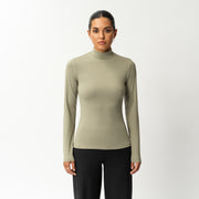 Soft Turtleneck Long-sleeve - Ninepine