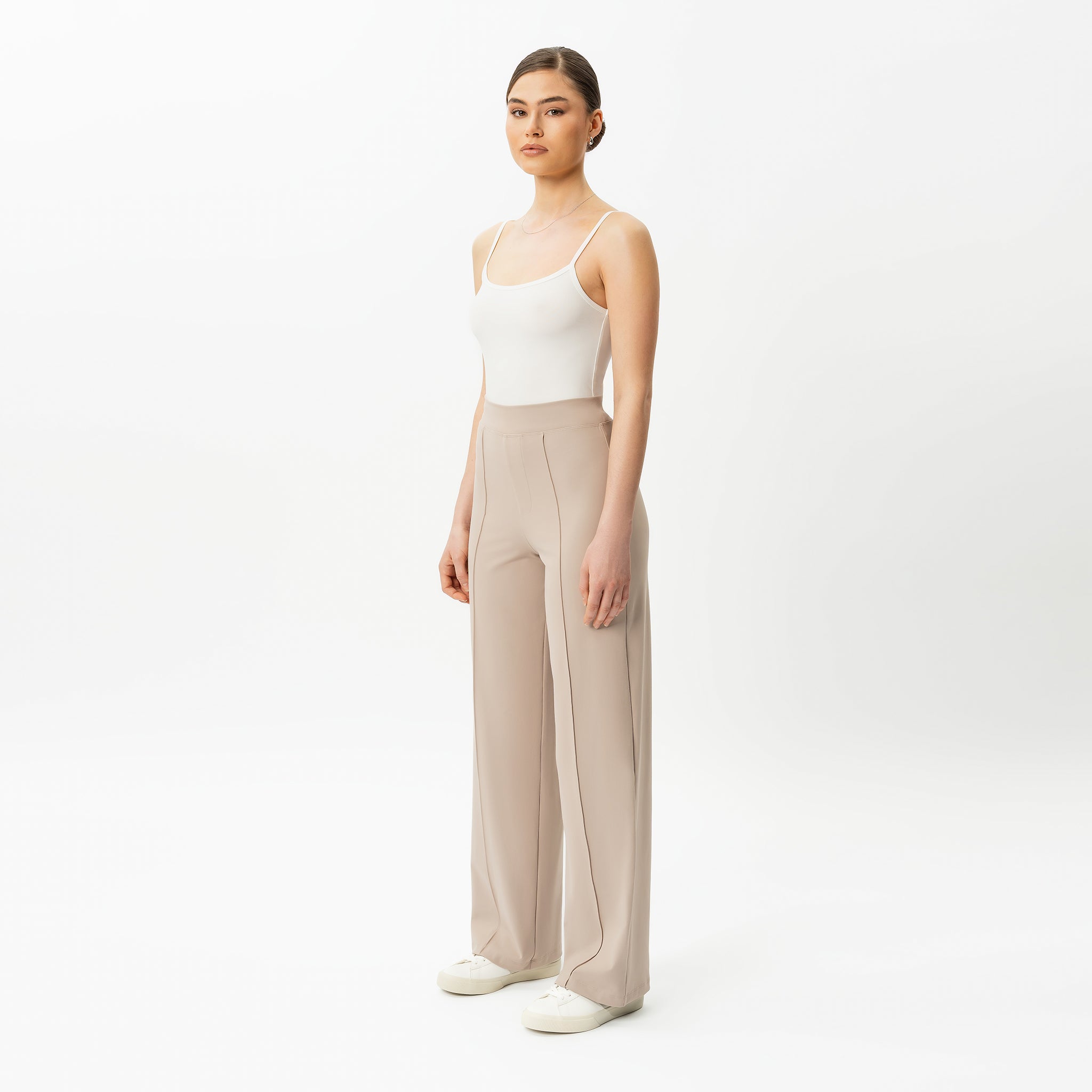 Asana Relaxed Front Crease Pant - Ninepine
