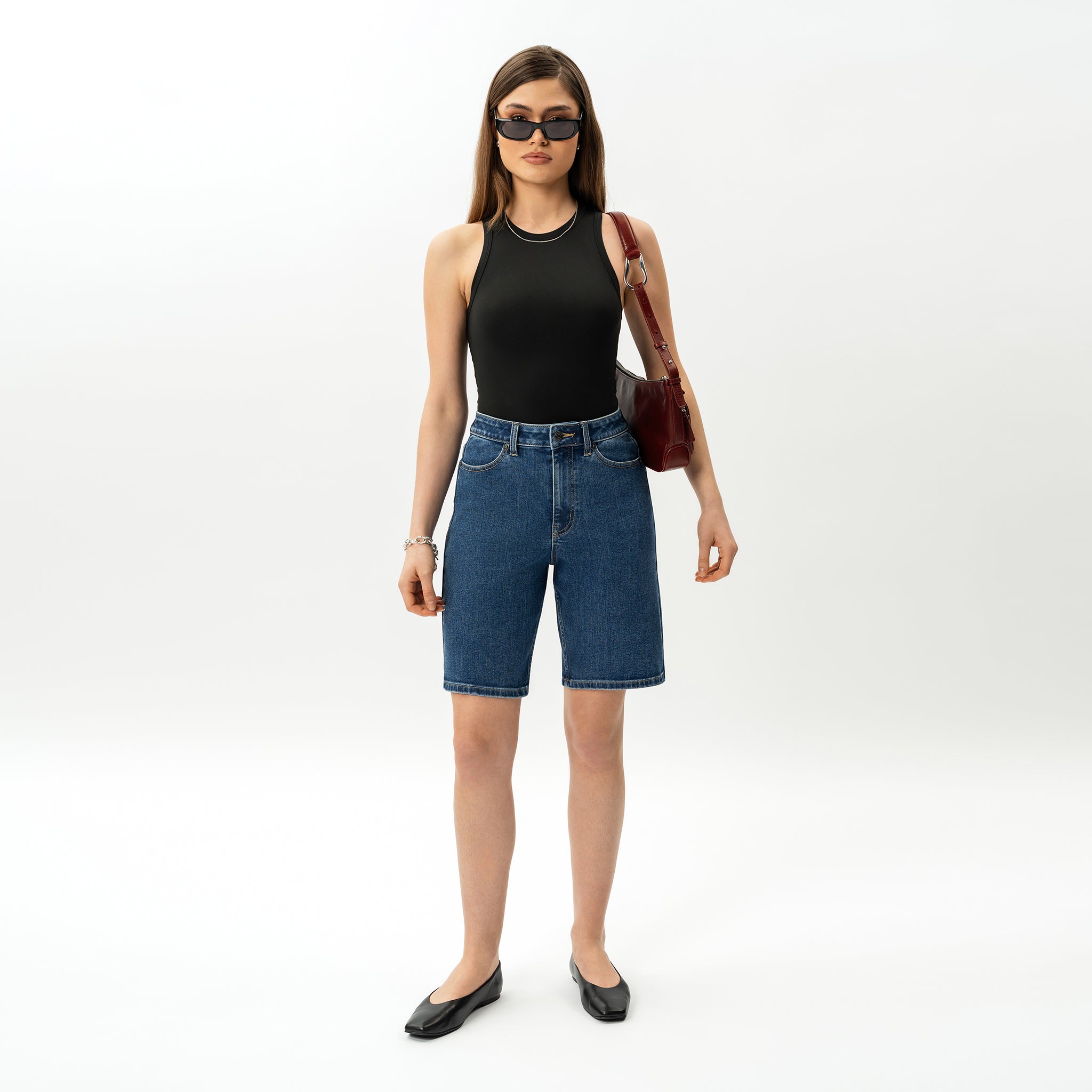 Stretchy ComfortDenim™ Shorts - Ninepine