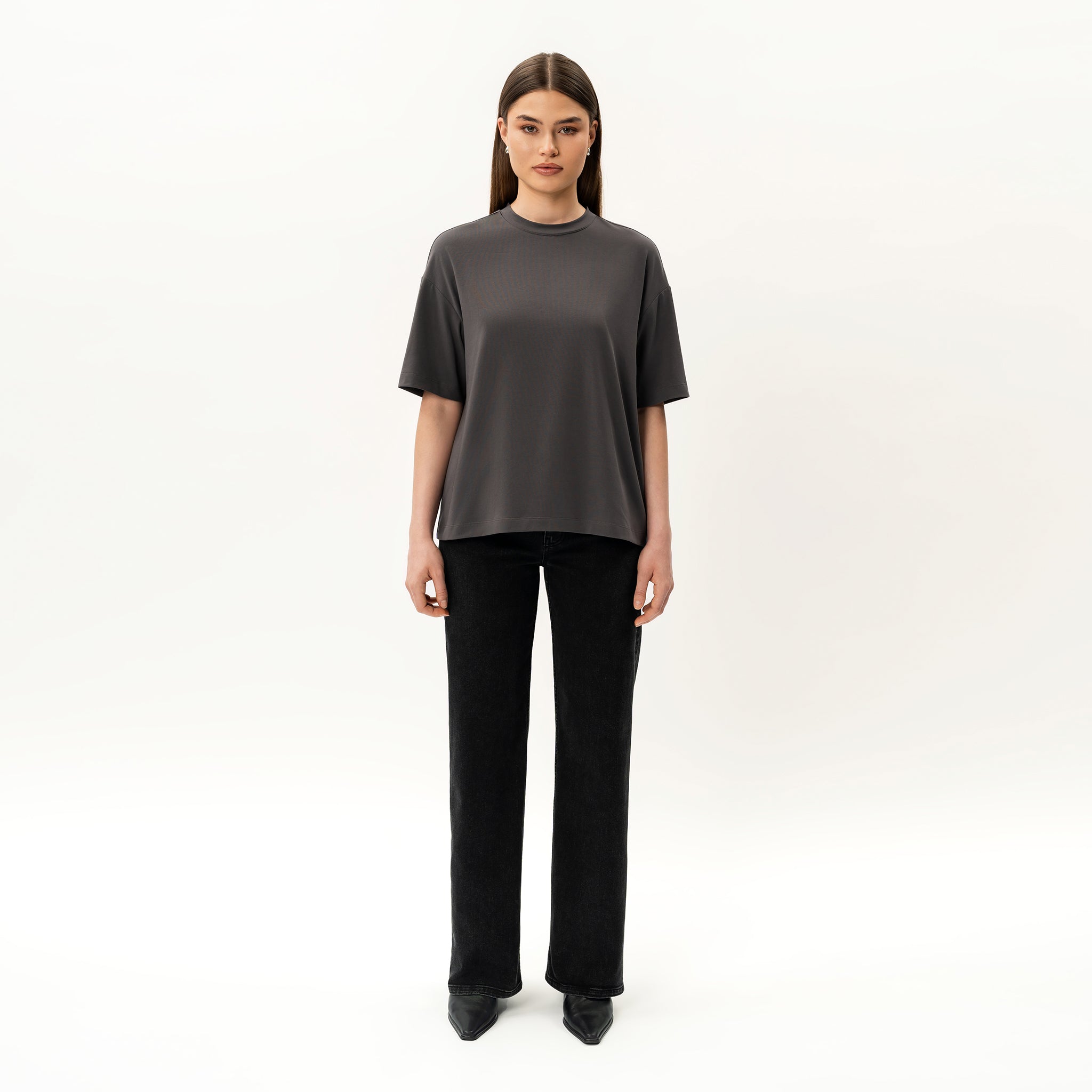 Oversized Boxy Pima T-shirt - Ninepine