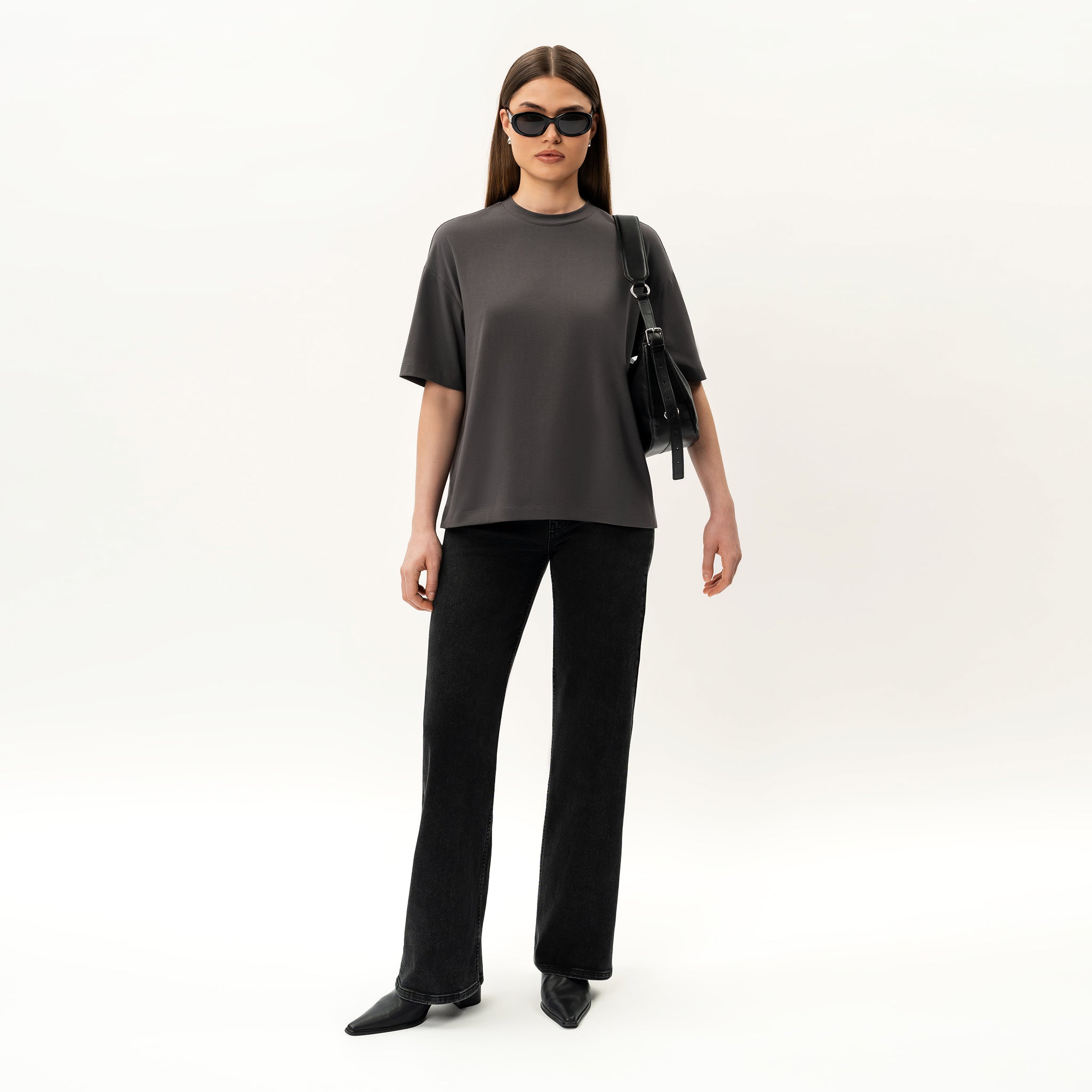 Oversized Boxy Pima T-shirt - Ninepine