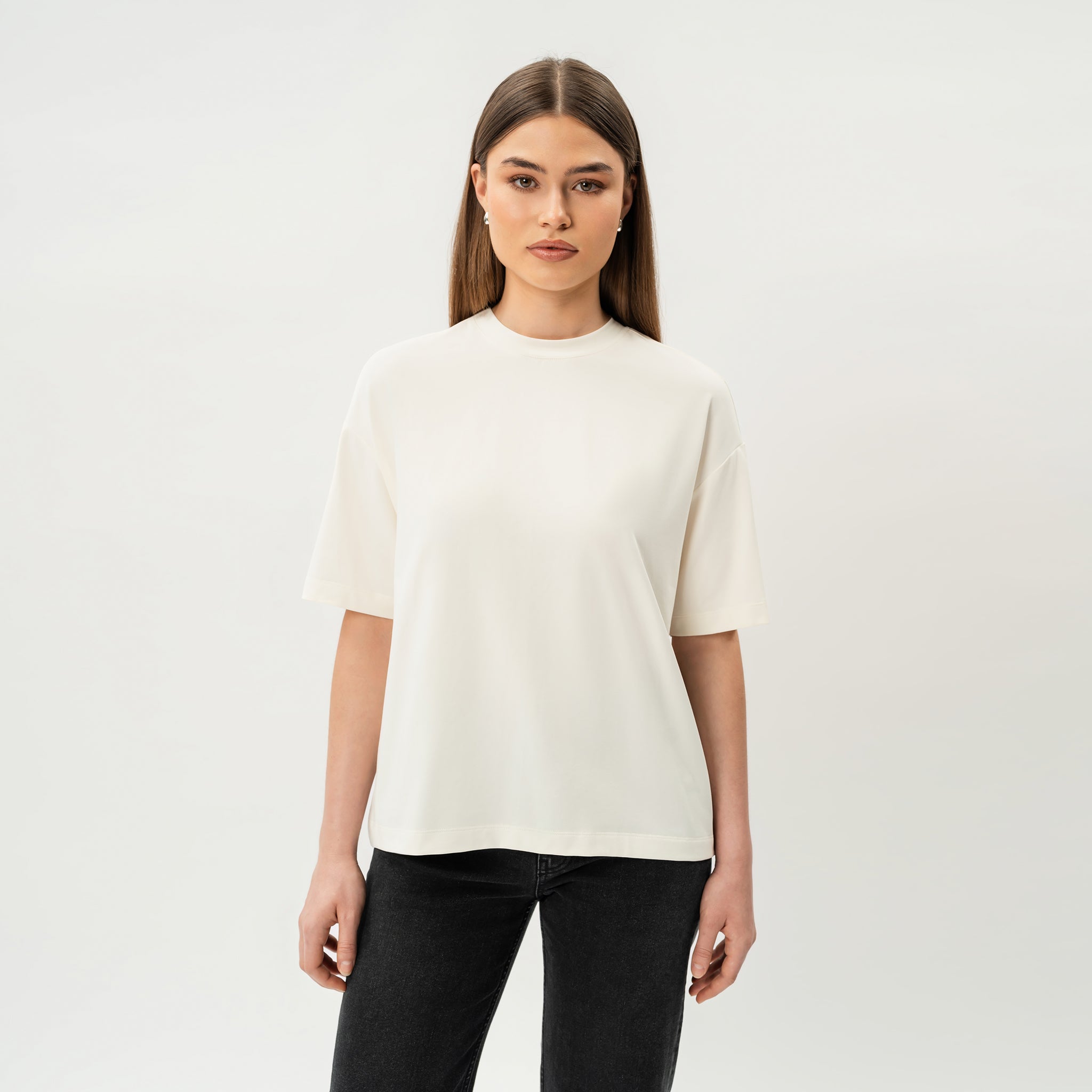 Oversized Boxy Pima T-shirt - Ninepine