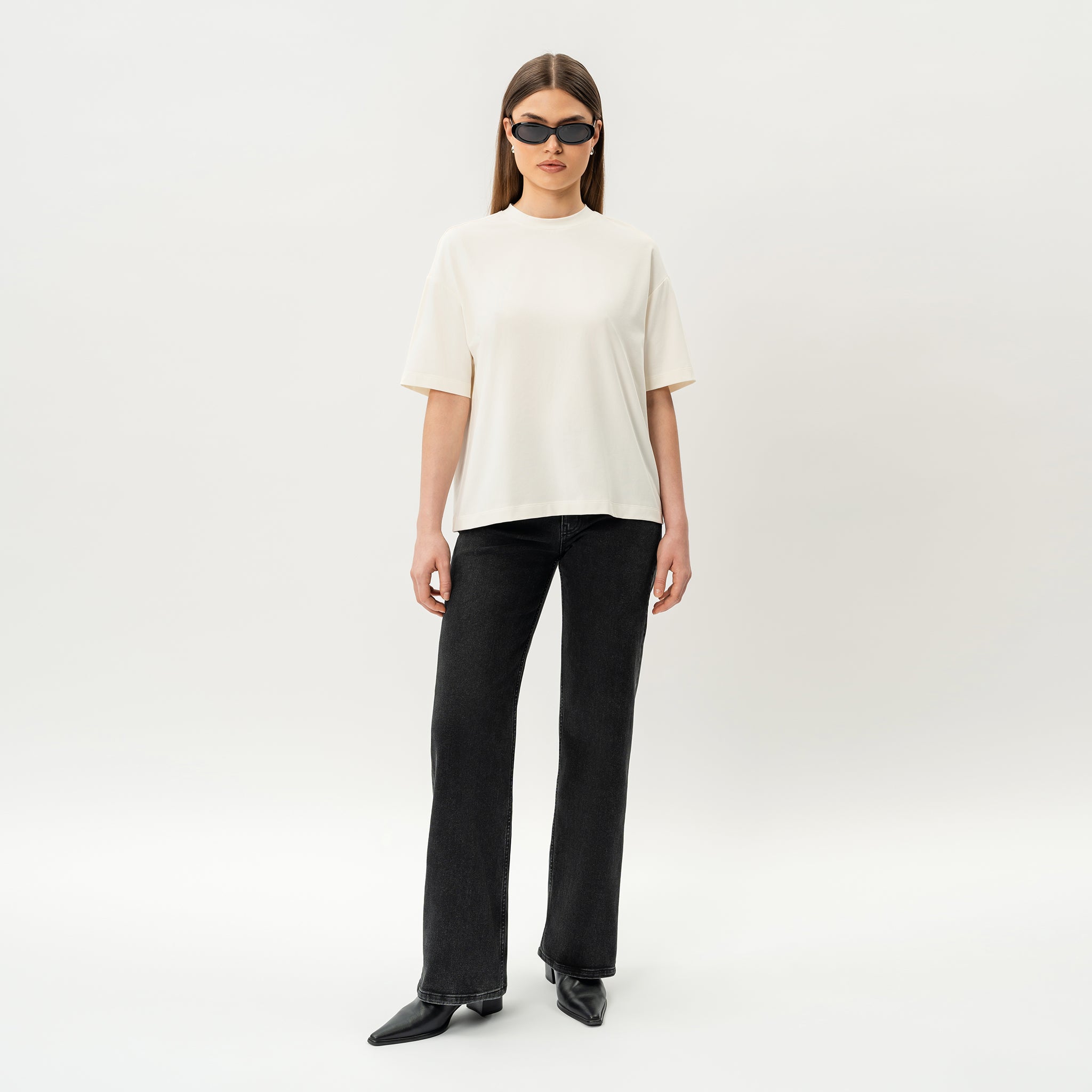 Oversized Boxy Pima T-shirt - Ninepine