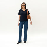 V-neck Pima T-shirt - Ninepine