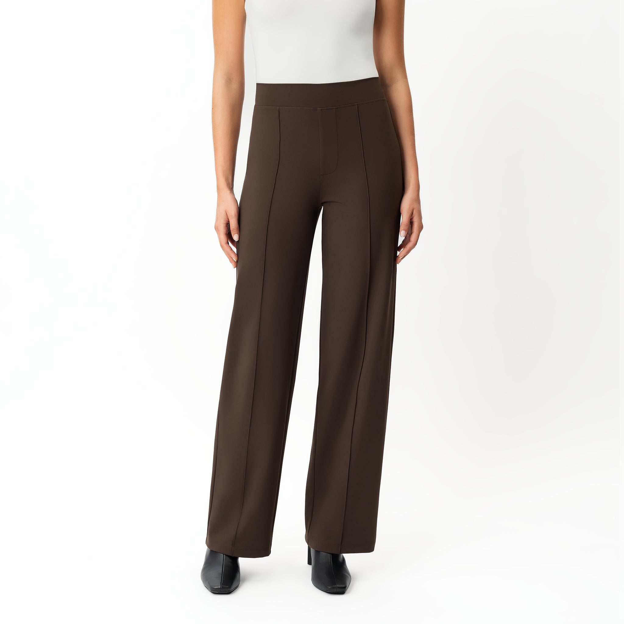 Asana Relaxed Front Crease Pant - Ninepine