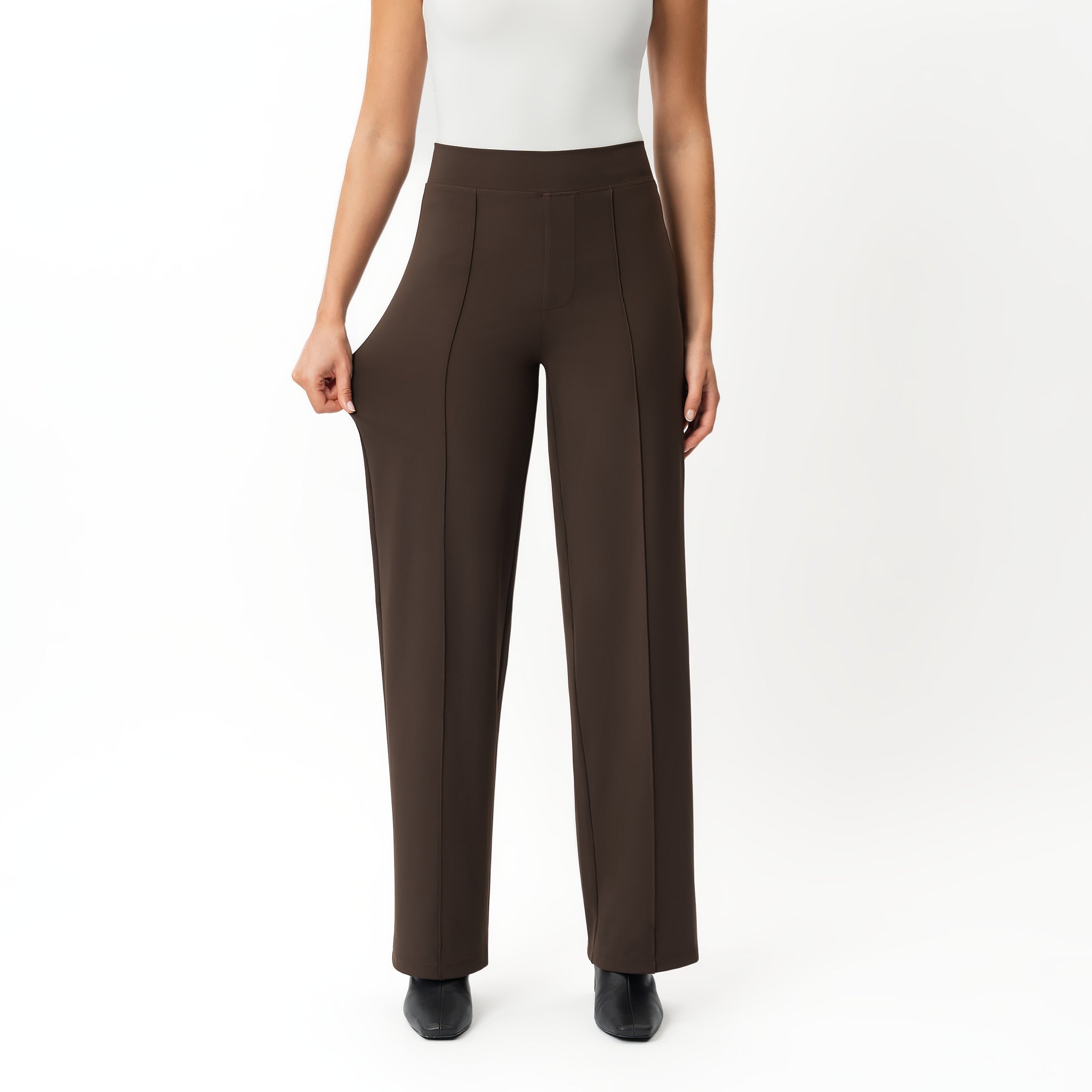 Asana Relaxed Front Crease Pant - Ninepine