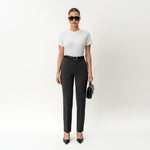 Crepe Slim Trouser - Ninepine
