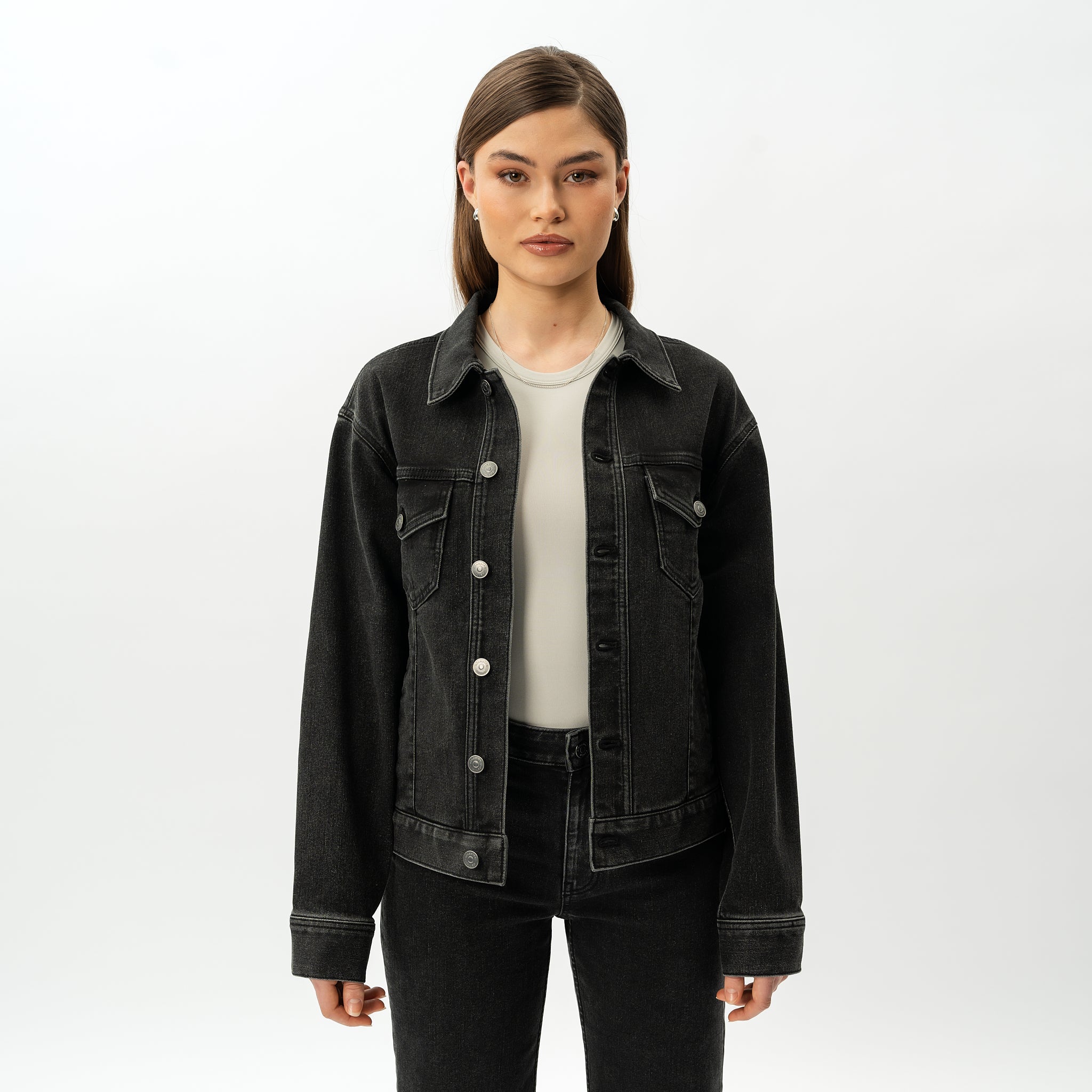 Stretchy ComfortDenim™ Jacket - Ninepine