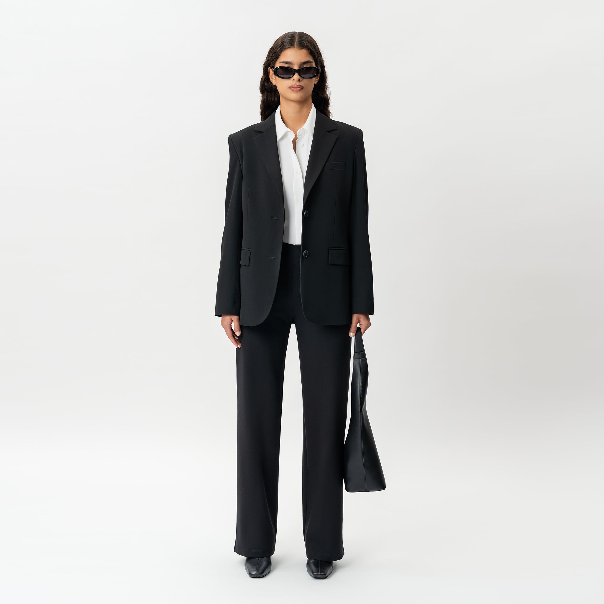 Tailored Ponte Relaxed Trouser - Ninepine