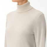 Merino Wool Relaxed Turtleneck - Ninepine