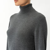Merino Wool Relaxed Turtleneck - Ninepine