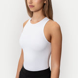 Soft Racerback Tank White